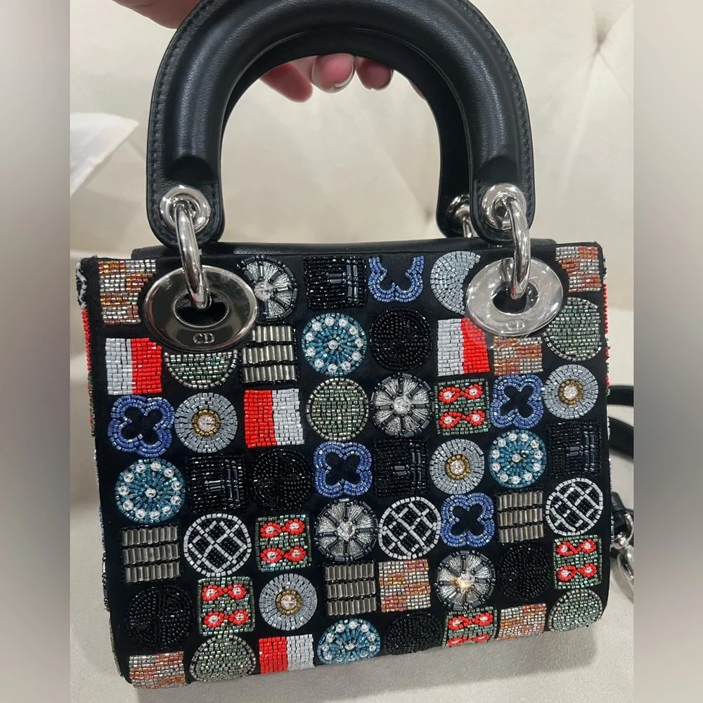 🔥🔥Christian Dior Beaded Lady Dior Bag - Picture 7 of 8